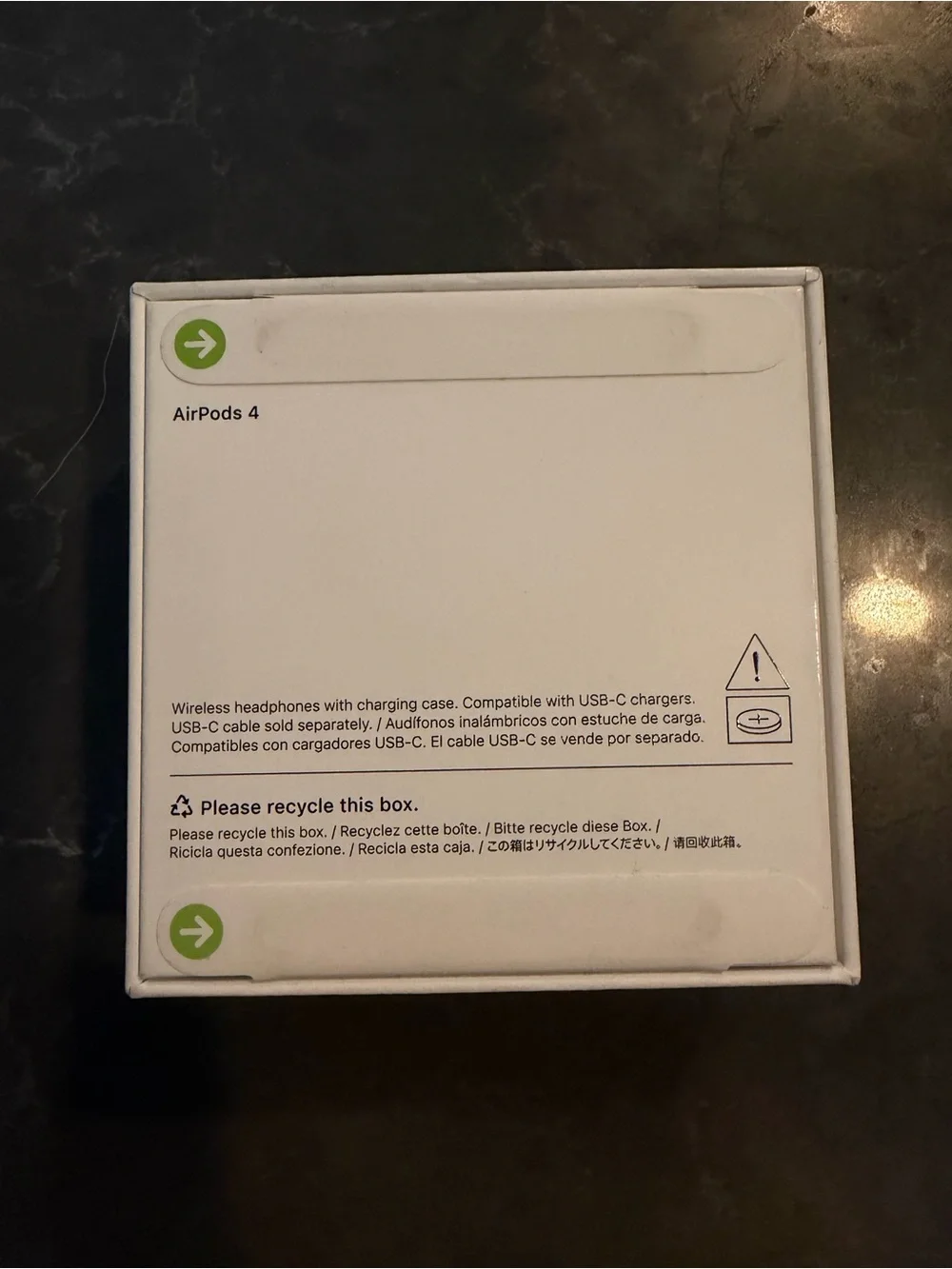 Apple AirPods 4 Packaging — White Box